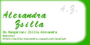 alexandra zsilla business card